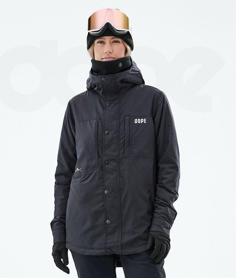 Dope Insulated W Snowboardjakker Dame Sort | DKIS3489