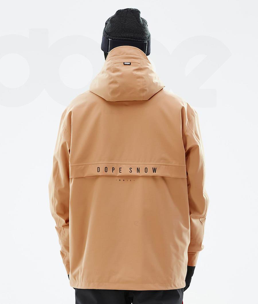 Dope Legacy Skijakker Herre Khaki Gul | DKSO2929