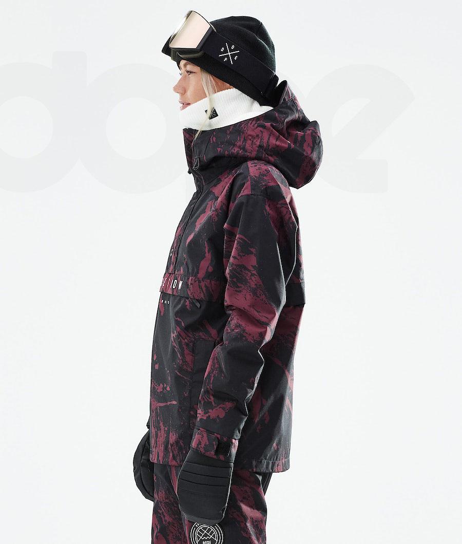 Dope Legacy W 2021 Paint Skijakker Dame Bordeaux | DKDN3667