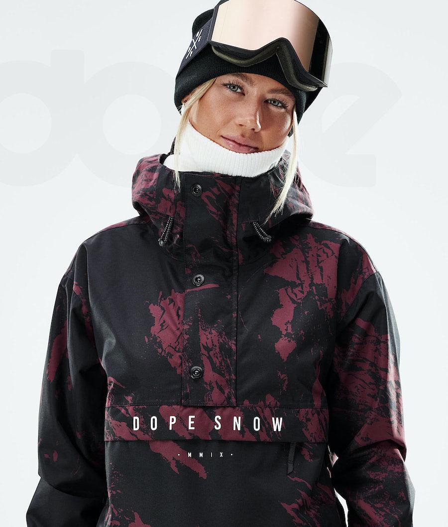 Dope Legacy W 2021 Paint Snowboardjakker Dame Bordeaux | DKMA3497