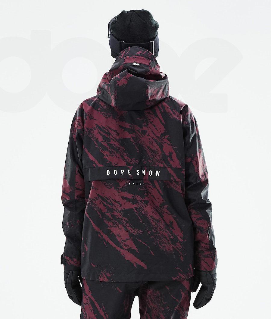 Dope Legacy W 2021 Paint Snowboardjakker Dame Bordeaux | DKMA3497