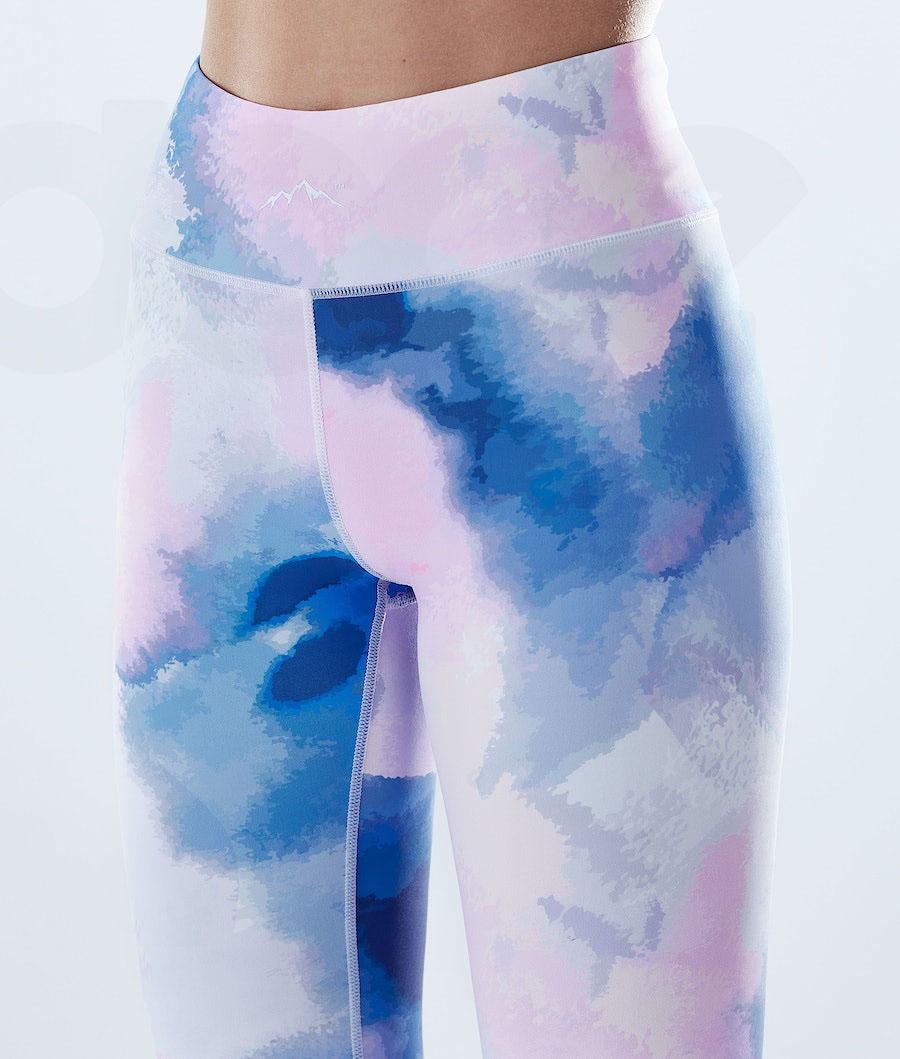 Dope Lofty Leggings Dame Blå Flerfarvede | DKPQ3792