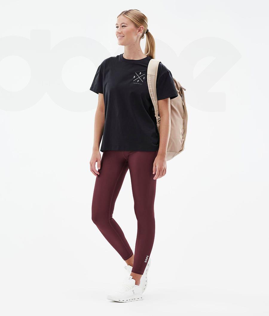 Dope Lofty Leggings Dame Bordeaux | DKNB3785