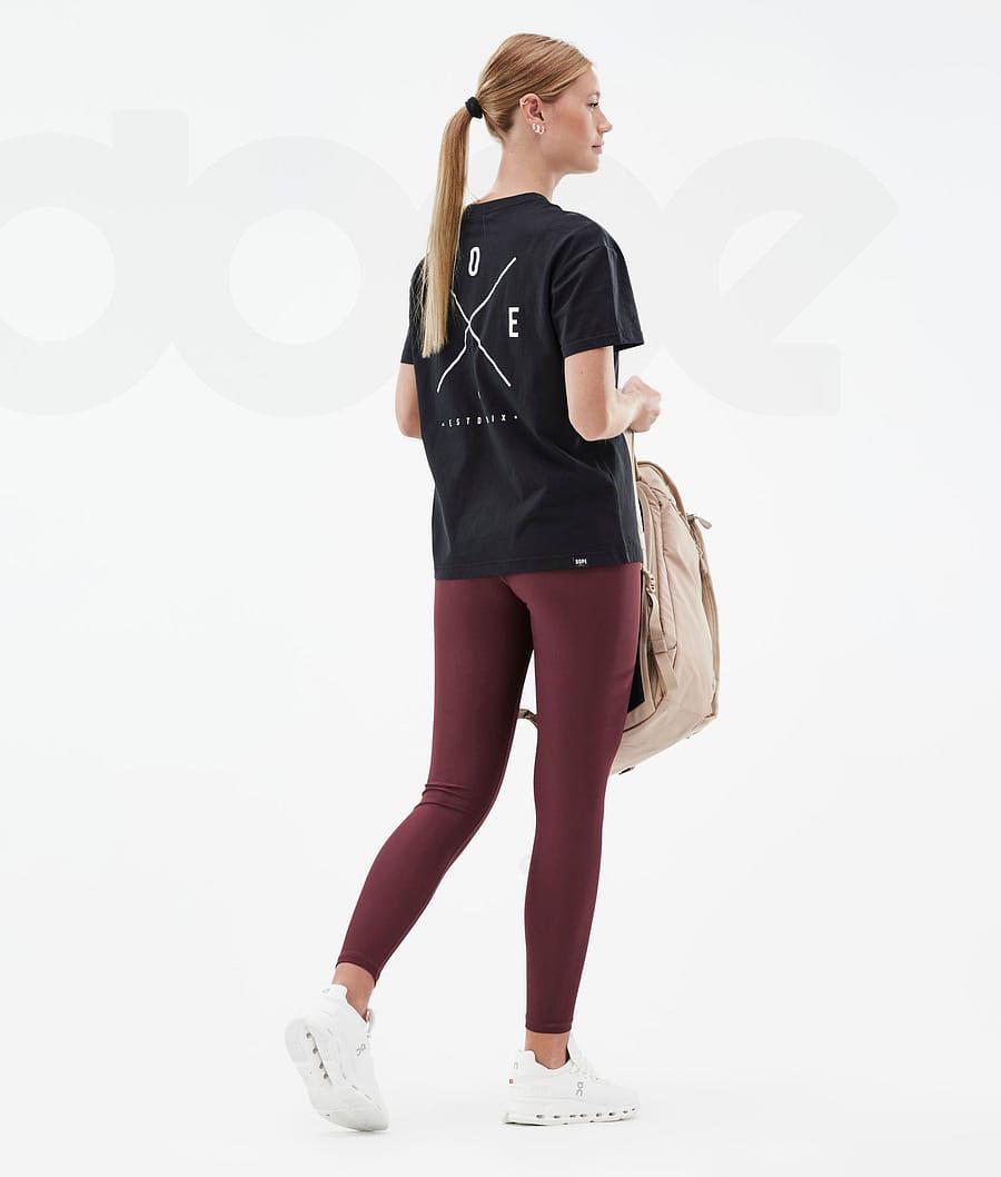 Dope Lofty Leggings Dame Bordeaux | DKNB3785