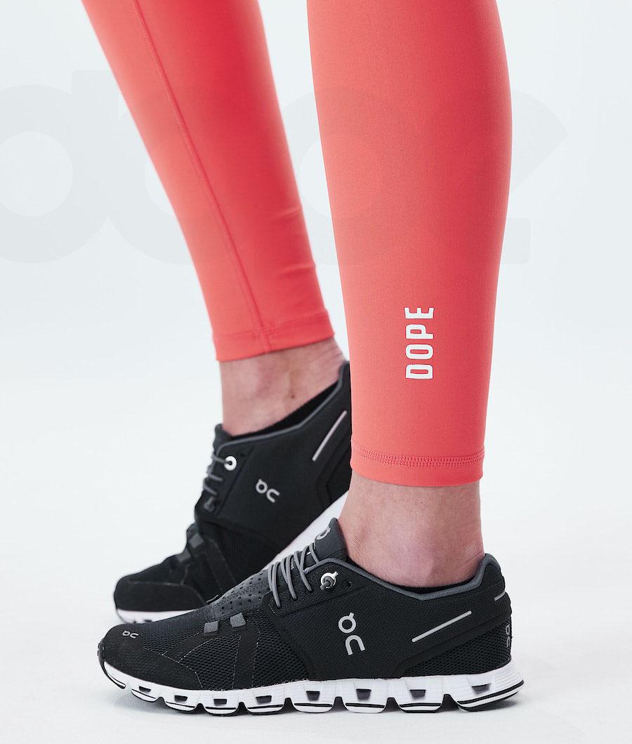 Dope Lofty Leggings Dame Rød | DKSO3790