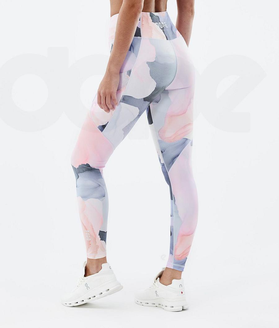 Dope Lofty Tech Blot Leggings Dame Hvide | DKTV3804