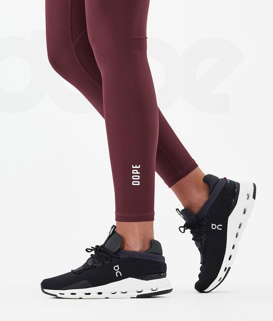 Dope Lofty Tech Burgundy Leggings Dame Bordeaux | DKEX3806