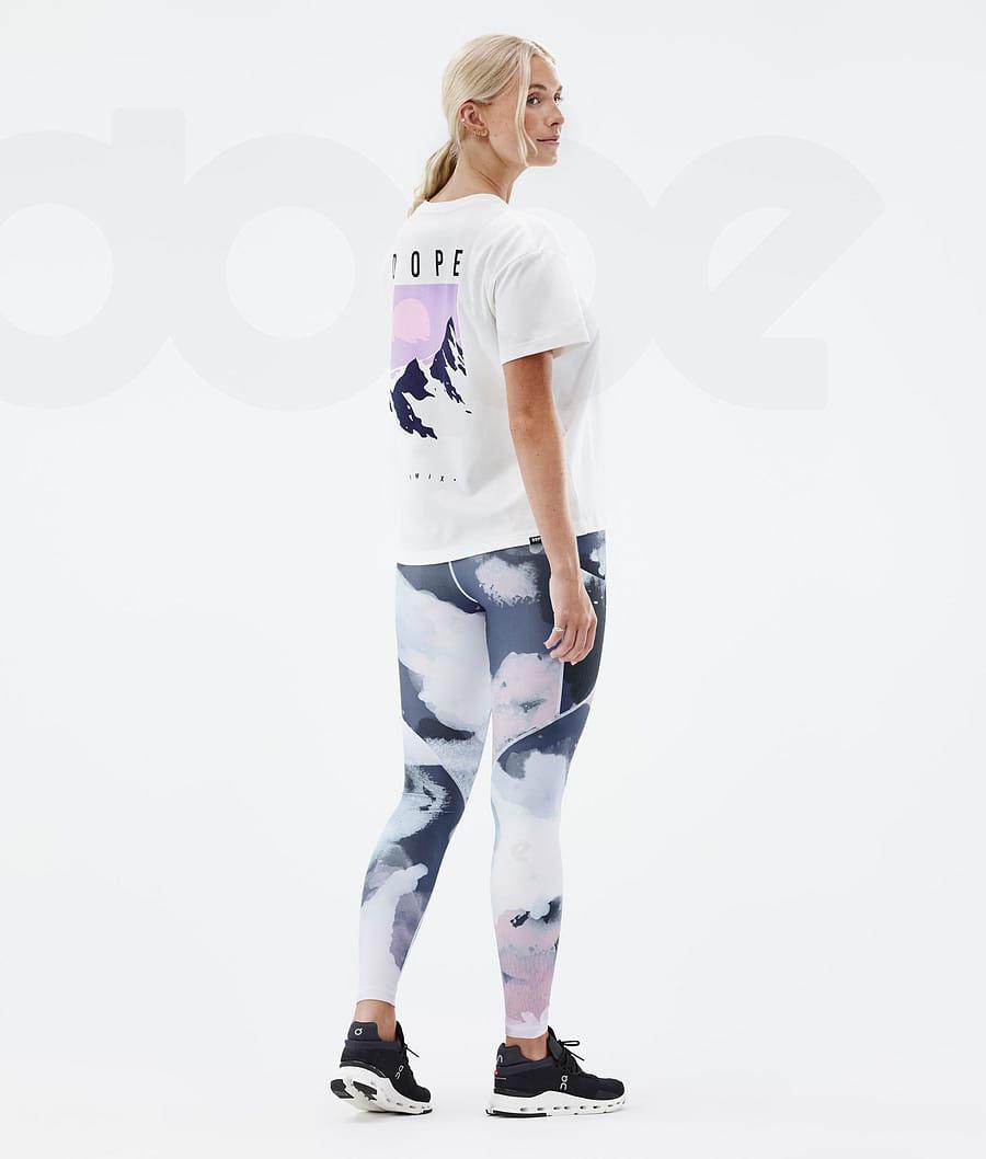 Dope Lofty Tech Leggings Dame Blå Flerfarvede | DKOR3800