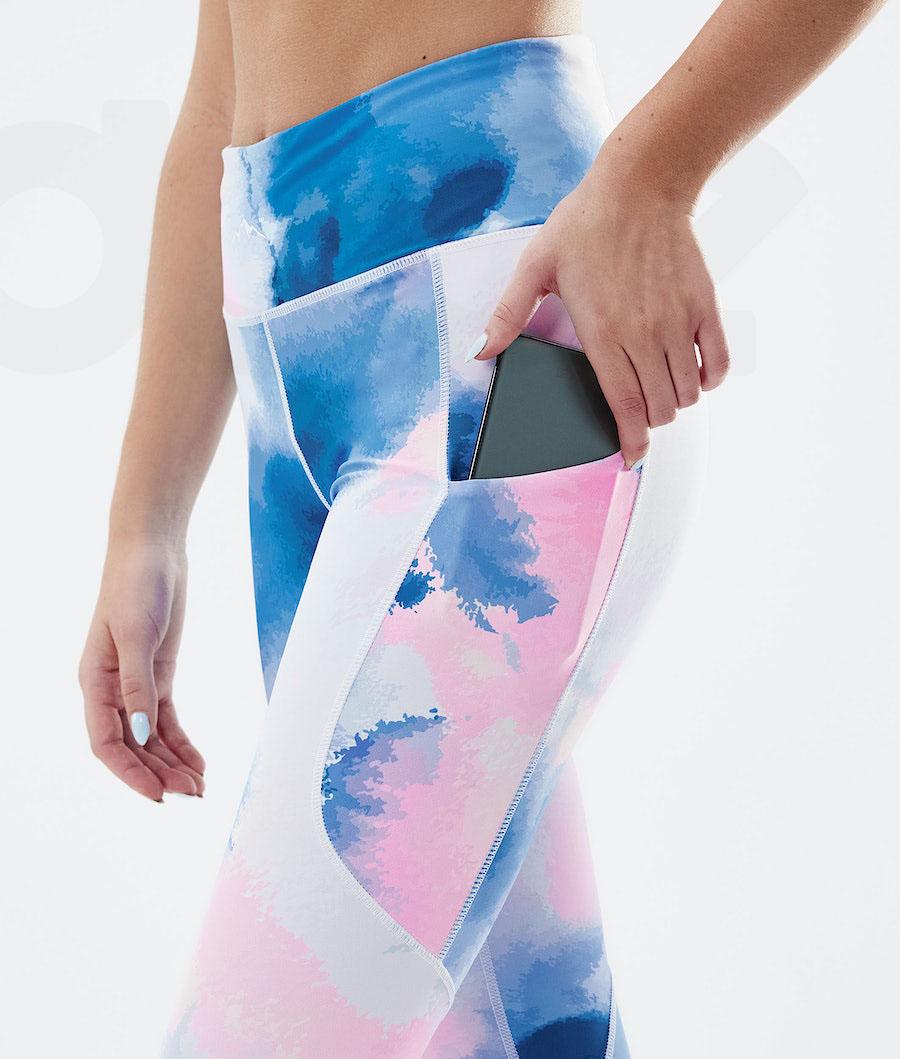 Dope Lofty Tech Leggings Dame Hvide Flerfarvede | DKAP3798