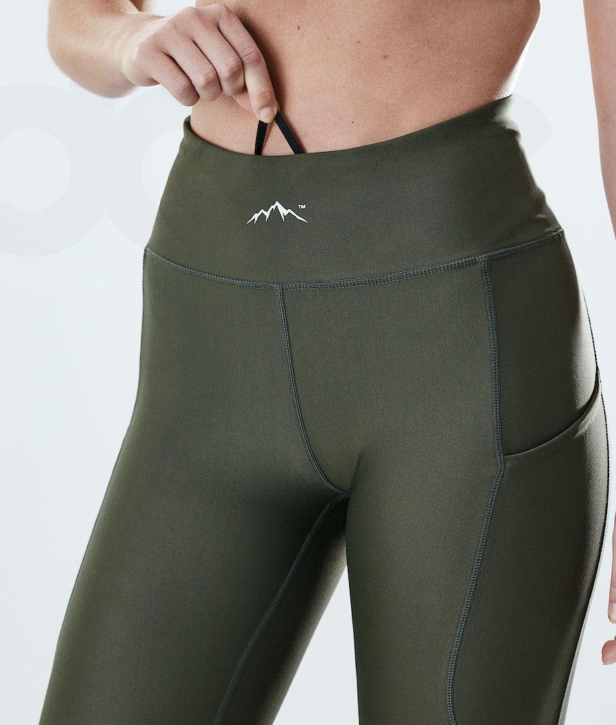 Dope Lofty Tech Leggings Dame Olivengrøn Grøn | DKSO3797