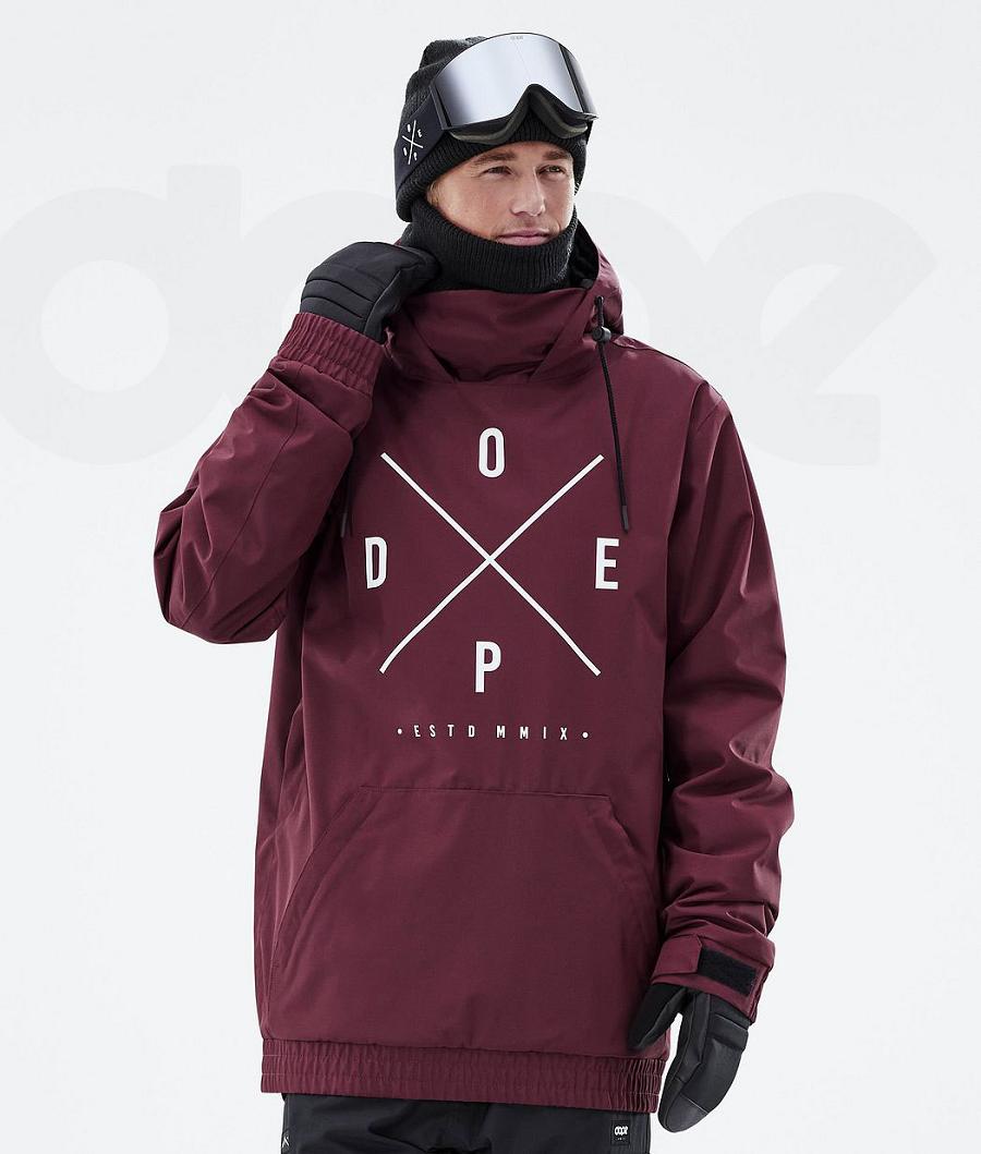 Dope Migoo 2X-Up Snowboardjakker Herre Bordeaux | DKKI2807