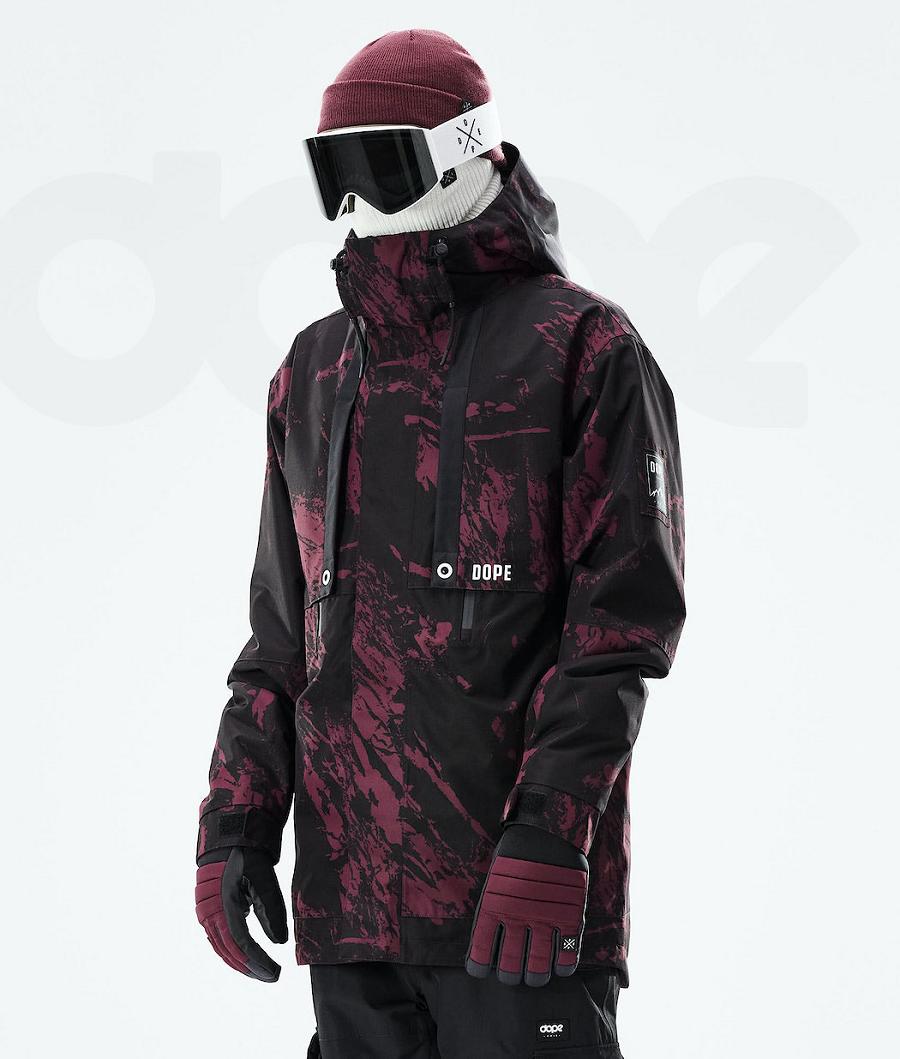 Dope Mojo Paint Skijakker Herre Bordeaux | DKEX2938