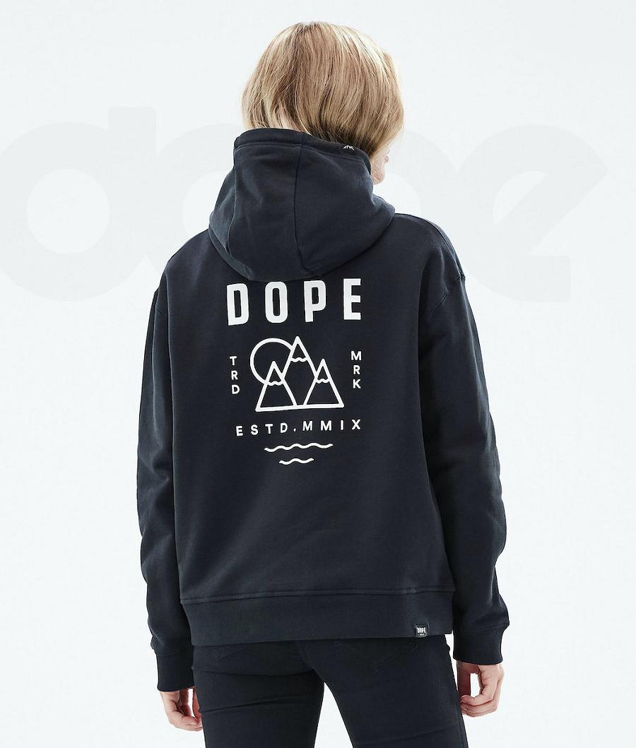 Dope Ozed W Hættetrøje Dame Sort | DKPQ3844