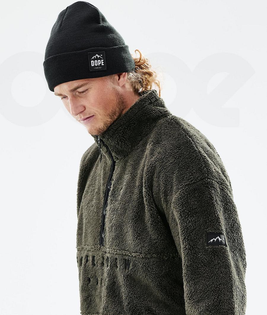 Dope Pile 2021 Fleece Herre Olivengrøn Grøn | DKOR3056