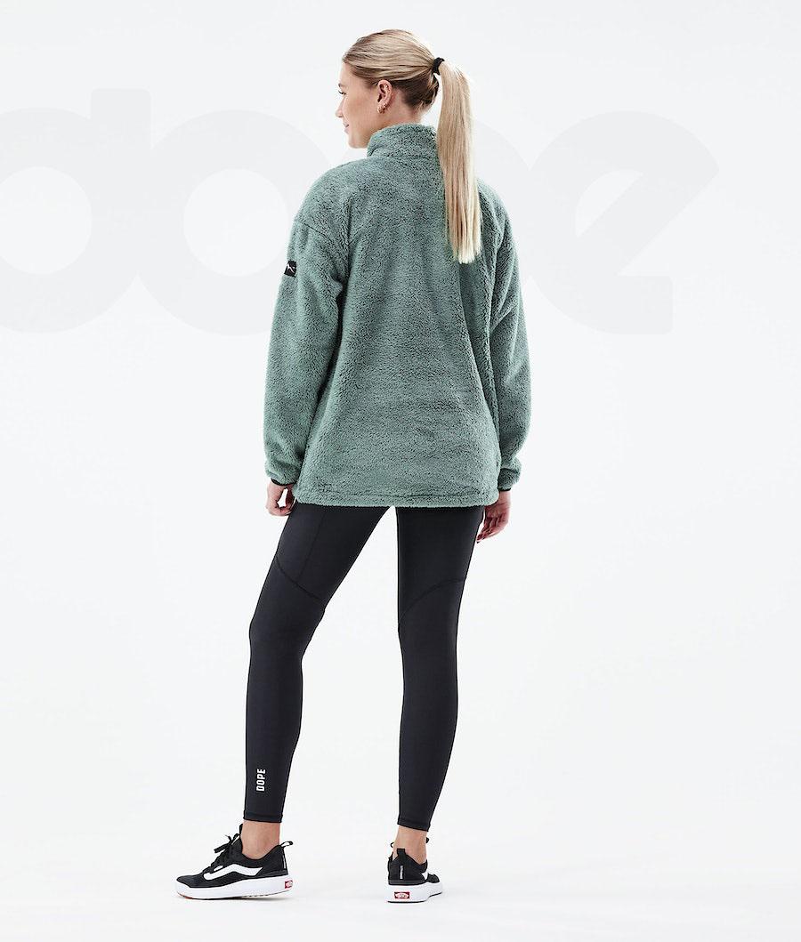 Dope Pile W 2021 Fleece Dame Grøn | DKEX3885