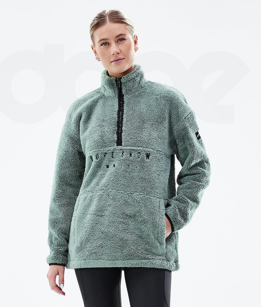 Dope Pile W 2021 Fleece Dame Grøn | DKEX3885