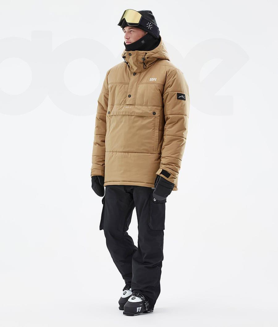 Dope Puffer Skijakker Herre Guld | DKQZ2940