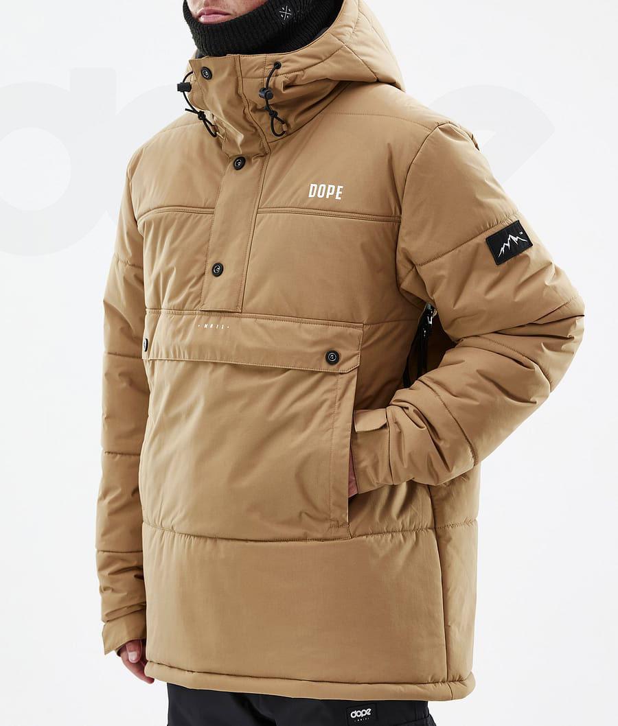 Dope Puffer Skijakker Herre Guld | DKQZ2940