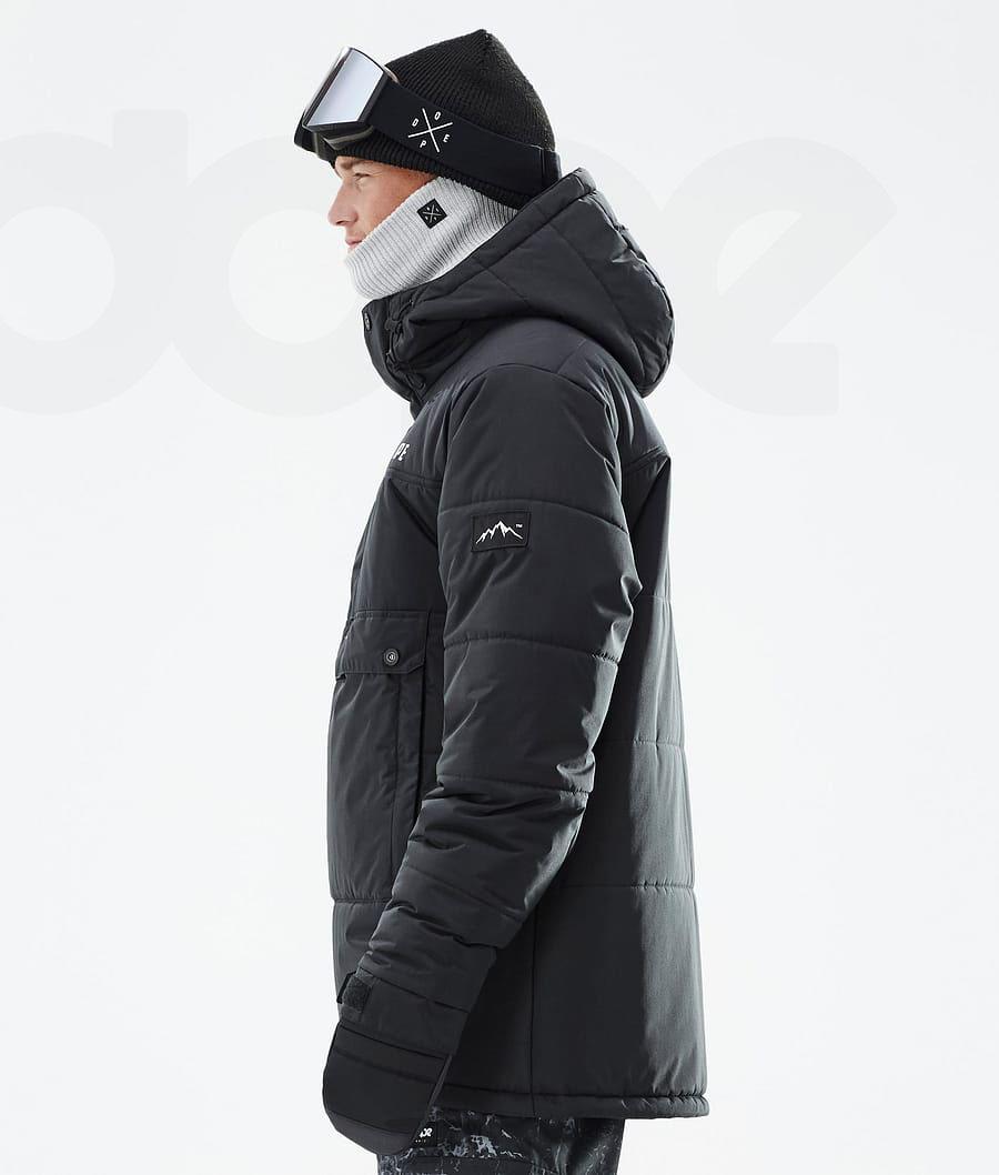 Dope Puffer Skijakker Herre Sort | DKWY2939