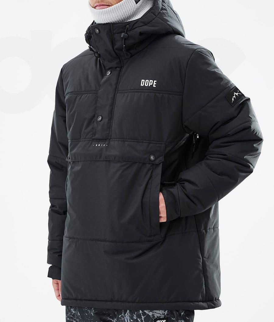 Dope Puffer Skijakker Herre Sort | DKWY2939