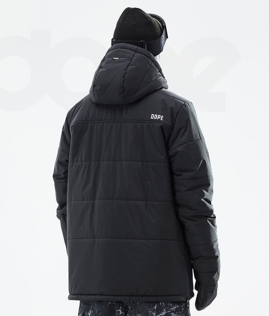 Dope Puffer Skijakker Herre Sort | DKWY2939