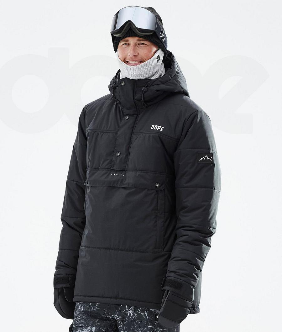 Dope Puffer Skijakker Herre Sort | DKWY2939