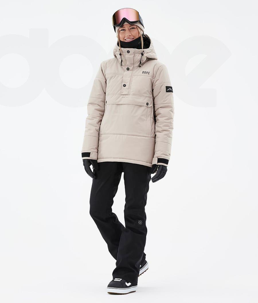 Dope Puffer W Snowboardjakker Dame Brune | DKXF3502