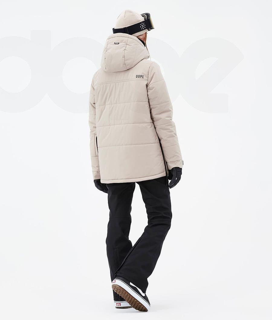 Dope Puffer W Snowboardjakker Dame Brune | DKXF3502