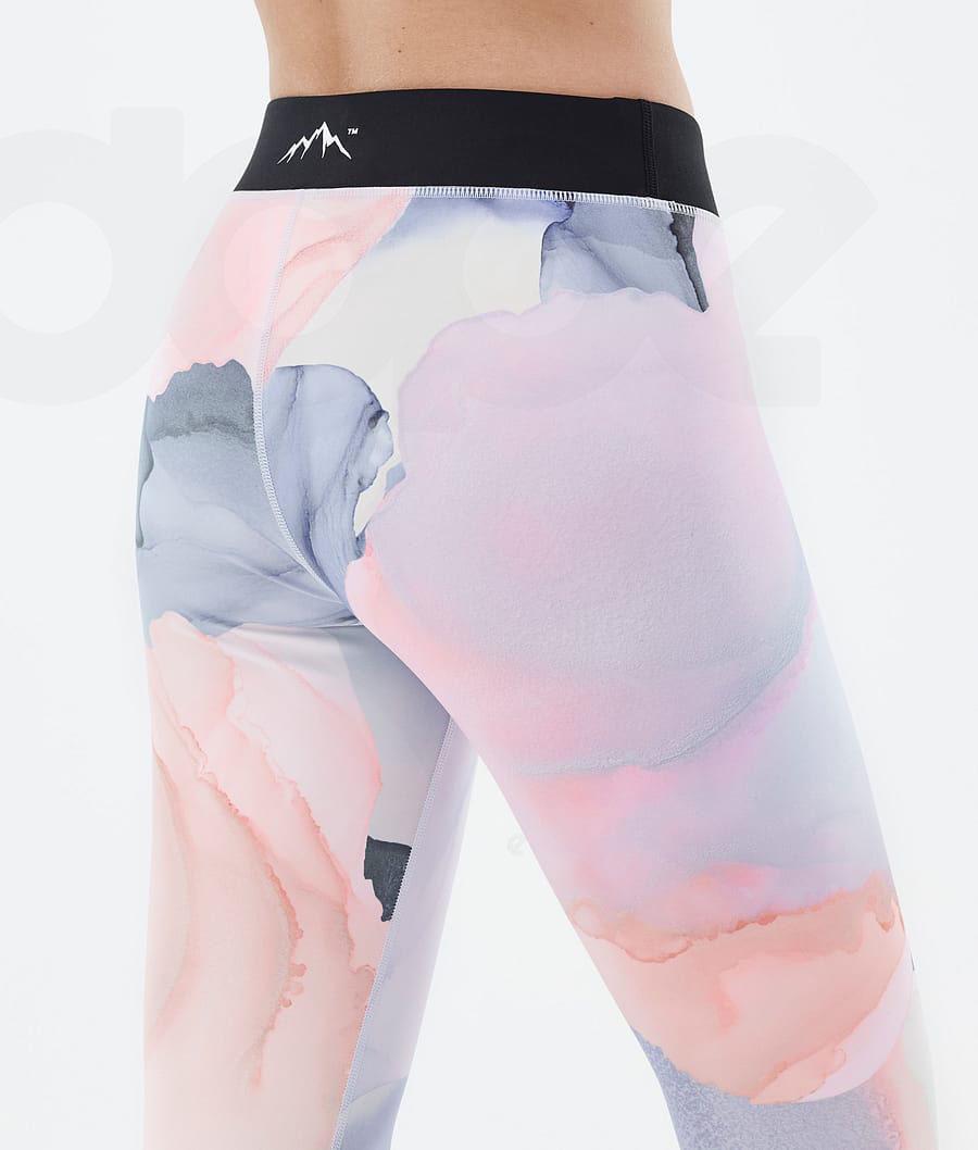 Dope Razor Blot Leggings Dame Lyserød Flerfarvede | DKHK3820