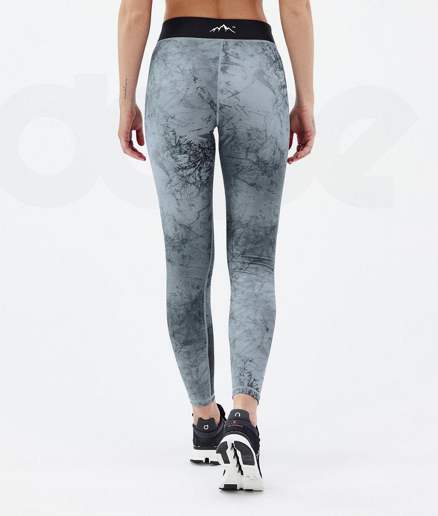 Dope Razor Dirt Leggings Dame Grå Flerfarvede | DKGL3821