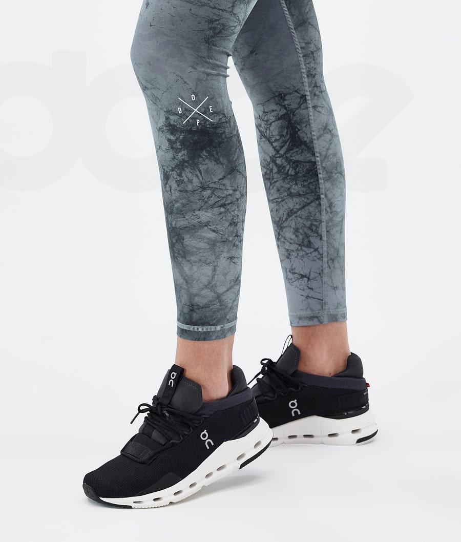 Dope Razor Dirt Leggings Dame Grå Flerfarvede | DKGL3821