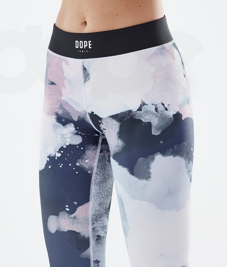 Dope Razor Leggings Dame Blå Flerfarvede | DKHK3819