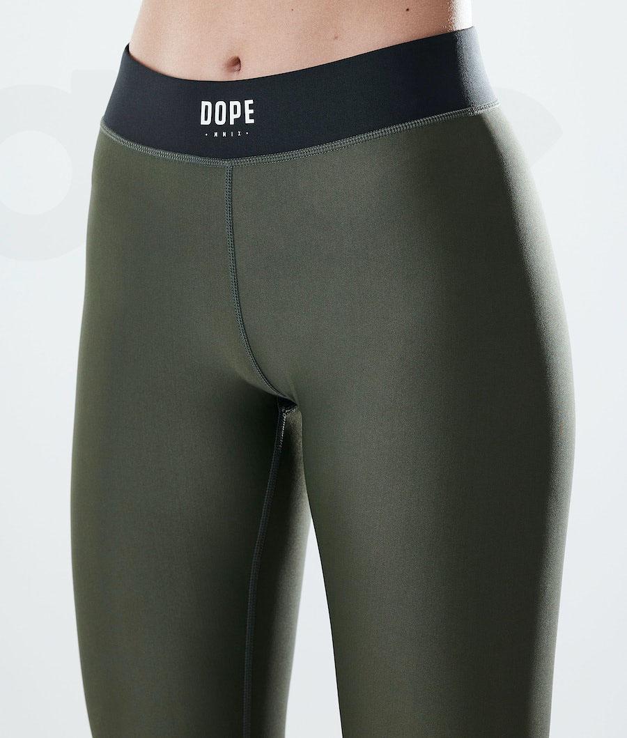 Dope Razor Leggings Dame Olivengrøn Grøn | DKLH3816