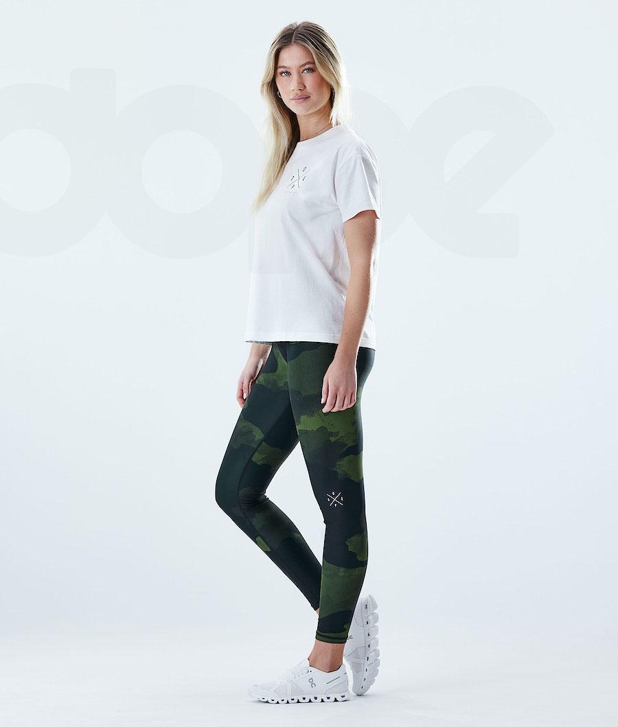 Dope Razor W Leggings Dame Grøn Camo | DKSO3824