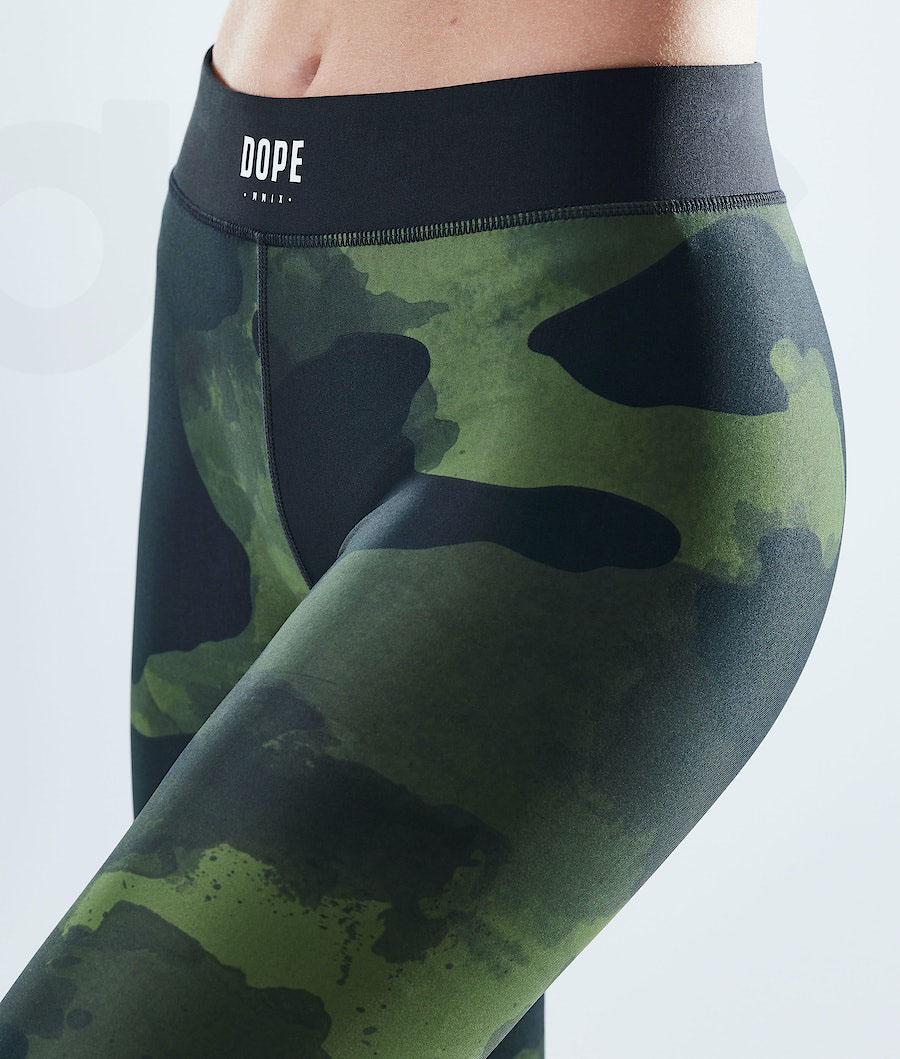 Dope Razor W Leggings Dame Grøn Camo | DKSO3824