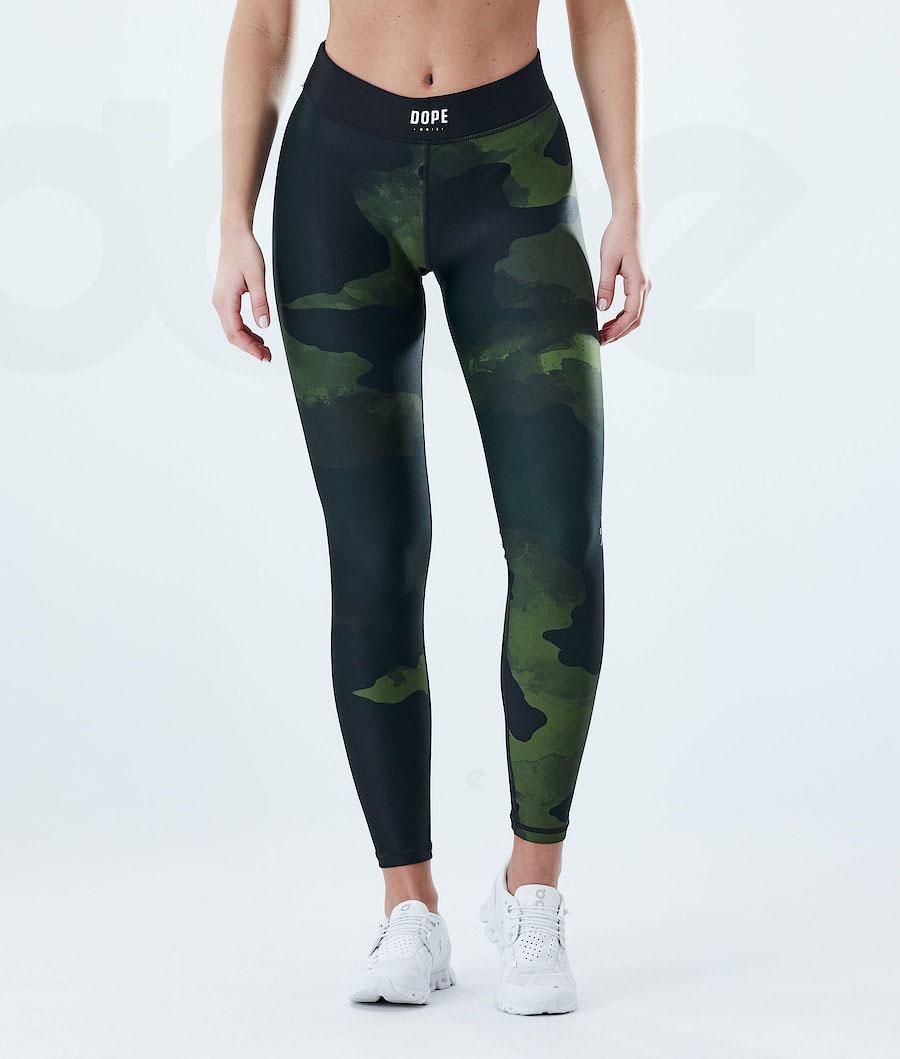 Dope Razor W Leggings Dame Grøn Camo | DKSO3824