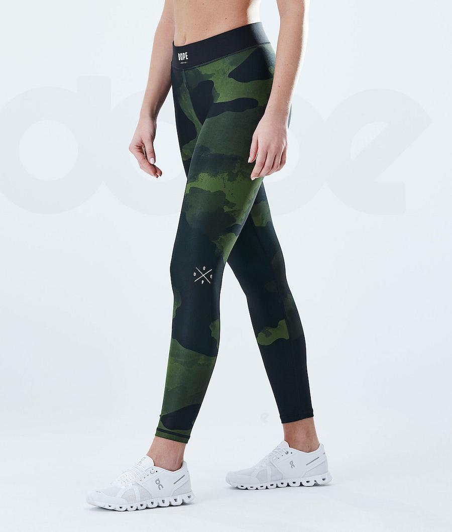 Dope Razor W Leggings Dame Grøn Camo | DKSO3824