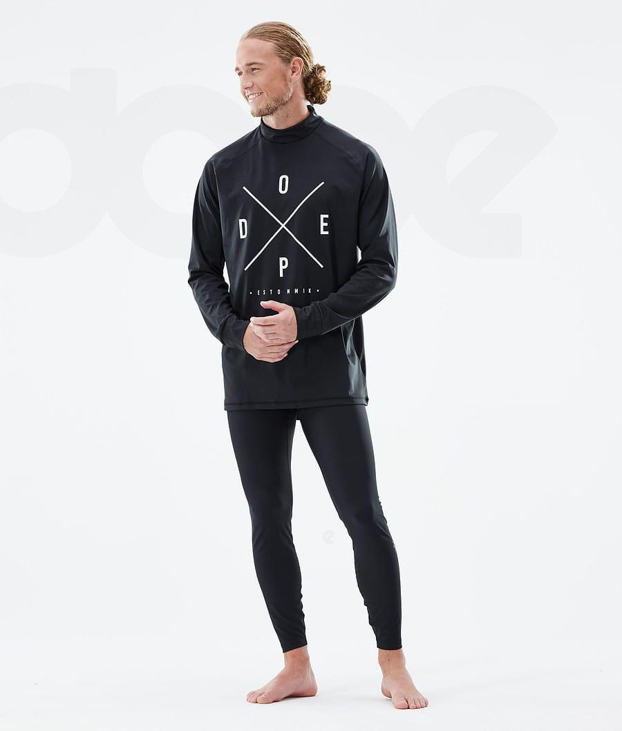 Dope Snuggle 2X-Up 2021 Baselayer Top Herre Sort | DKHK3067