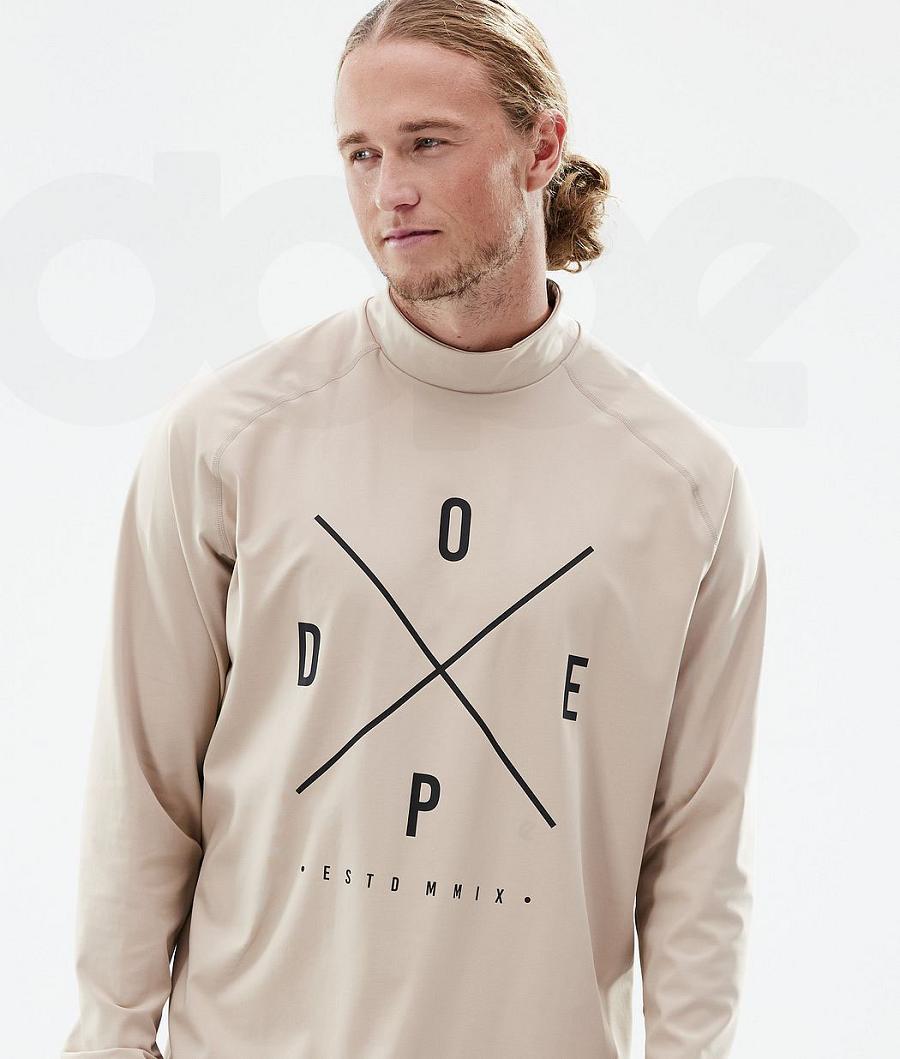 Dope Snuggle 2X-Up Baselayer Top Herre Brune | DKEX3062