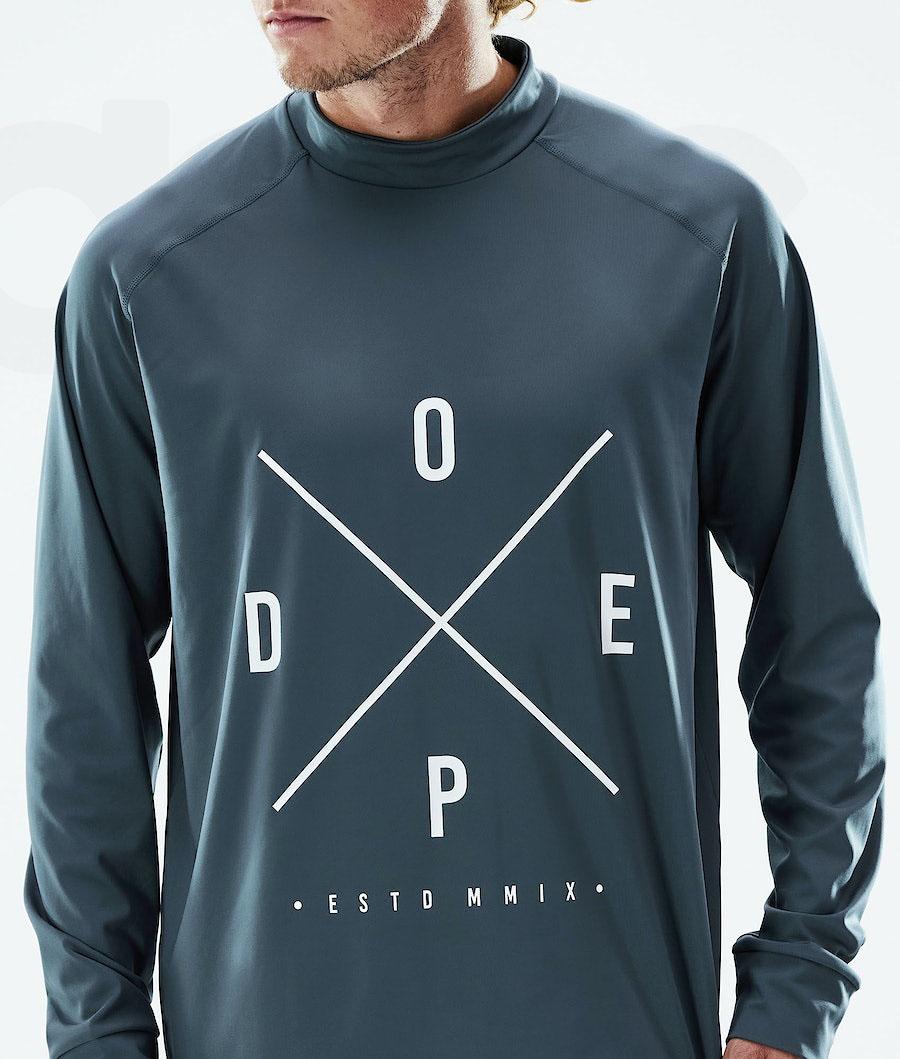 Dope Snuggle 2X-Up Baselayer Top Herre Blå | DKUT3058