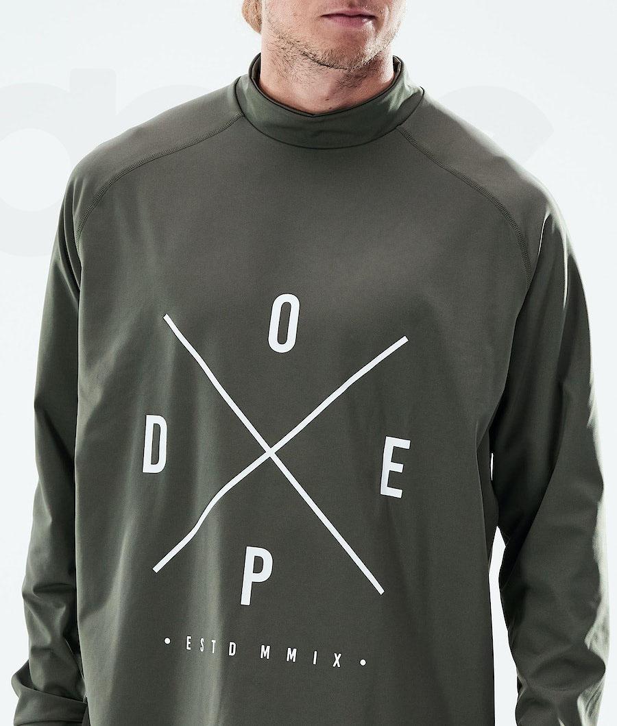 Dope Snuggle 2X-Up Baselayer Top Herre Olivengrøn Grøn | DKMA3065