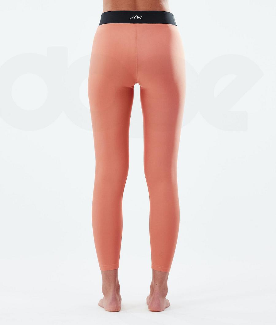 Dope Snuggle W 2X-Up Baselayer Tights Dame Orange | DKEX3910