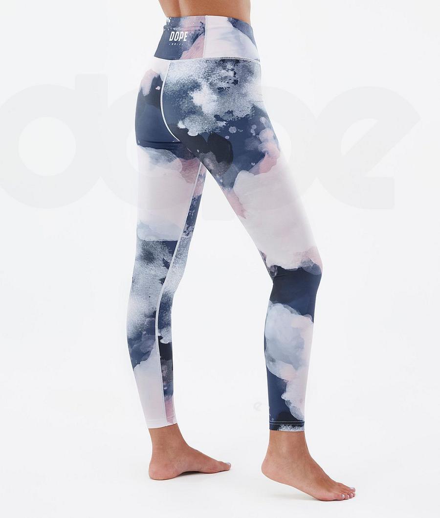 Dope Snuggle W 2X-Up Baselayer Tights Dame Grå Flerfarvede | DKMA3913