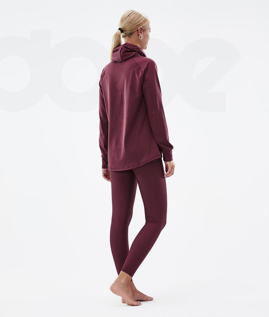 Dope Snuggle W 2X-Up Baselayer Tights Dame Bordeaux | DKQZ3912