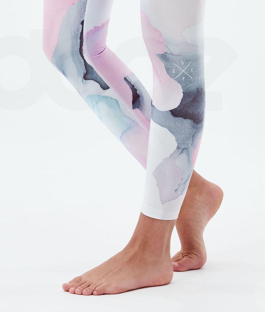 Dope Snuggle W 2X-Up Baselayer Tights Dame Blå Flerfarvede | DKRW3909