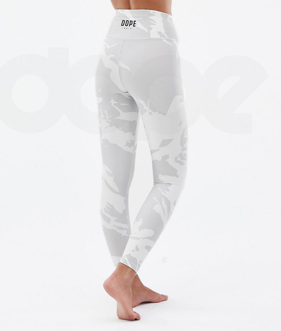 Dope Snuggle W 2X-Up Baselayer Tights Dame Grå Camo | DKUT3906