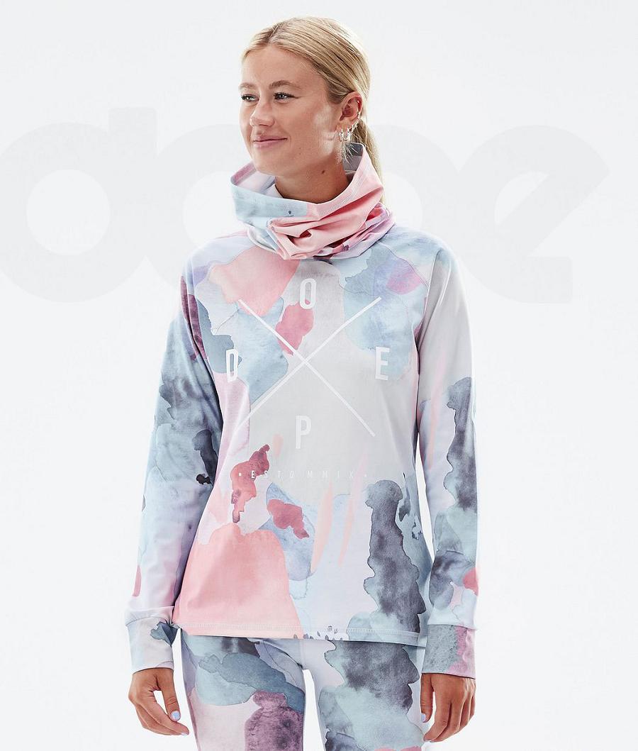 Dope Snuggle W 2X-Up Baselayer Top Dame Lyserød | DKAP3895