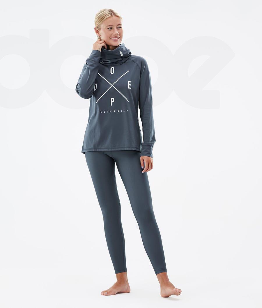 Dope Snuggle W 2X-Up Baselayer Top Dame Blå | DKFM3892