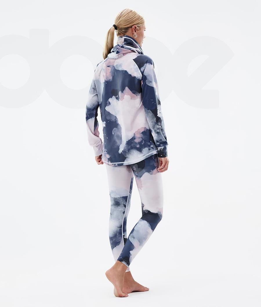 Dope Snuggle W 2X-Up Baselayer Top Dame Lyserød Blå | DKGL3891