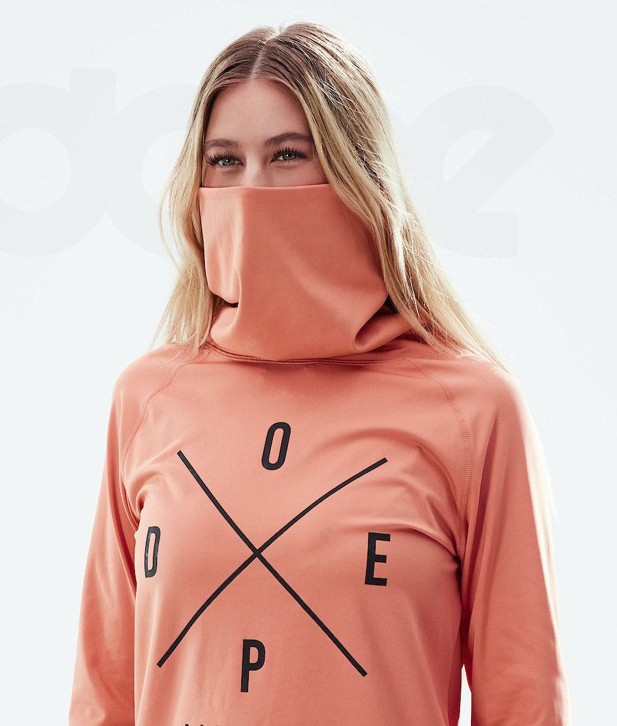 Dope Snuggle W 2X-Up Baselayer Top Dame Orange | DKMA3888